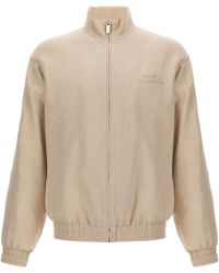 Gcds - 'Linen Blend Logo Track' Sweatshirt - Lyst