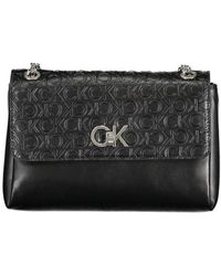 Calvin Klein - Nero Polyester Handbag - Lyst