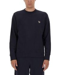 Paul Smith - Organic Cotton Zebra Crew-Neck Sweatshirt - Lyst