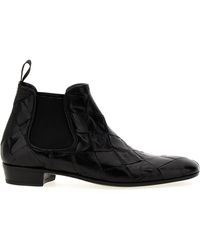 Lidfort - Braided Leather Ankle Boots - Lyst