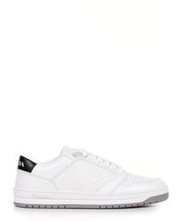 Prada - Perforated Leather Sneakers - Lyst