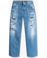 Balmain - Jeans With Vintage Effect - Lyst