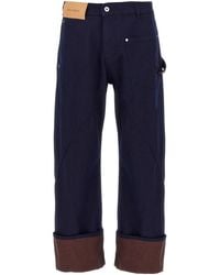 JW Anderson - Turn Up Twisted Workwear' Jeans - Lyst