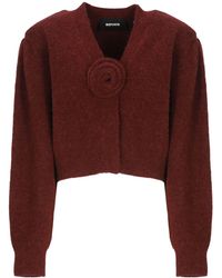 ROTATE BIRGER CHRISTENSEN - Alpaca And Wool Cardigan - Lyst