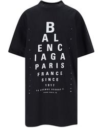 Balenciaga - Eye-Test Oversized T-Shirt, 100% Cotton - Lyst