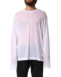Dolce & Gabbana - Nylon Long Sleeves Crewneck T-Shirt - Lyst
