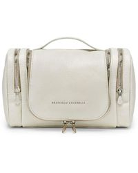 Brunello Cucinelli - Leather Beauty Case Bags - Lyst