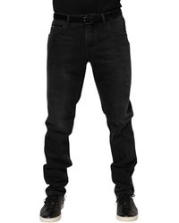 Dolce & Gabbana - Distressed Slim Fit Jeans - Lyst