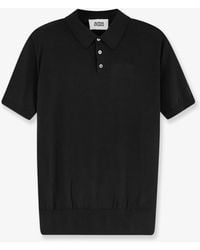Alpha Studio - Cotton And Silk Blend Polo - Lyst