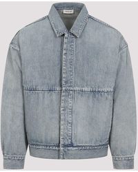 Fear Of God - Medium Cotton Denim Trucker Jacket - Lyst