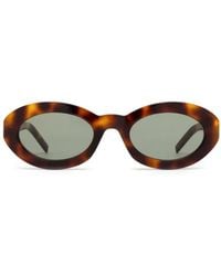 Saint Laurent - Saint Laurent Eyewear Slm136 Oval Frame Sunglasses - Lyst