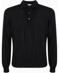 FILIPPO DE LAURENTIIS - Shirt Neck Long Sleeves Polo - Lyst