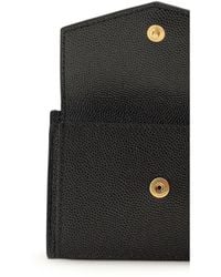 Saint Laurent - Micro-Grain Leather Wallet - Lyst