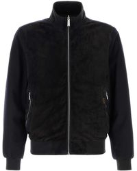 Moorer - Midnight Velvet Axten Bomber Jacket - Lyst