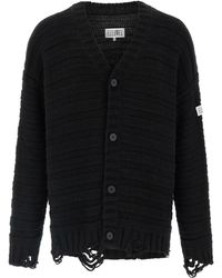 MM6 by Maison Margiela - Cardigan Destroyed - Lyst