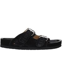 Isabel Marant - Leather Slippers - Lyst