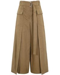 Weekend by Maxmara - Pinide Trousers In Linen And Cotton - Lyst