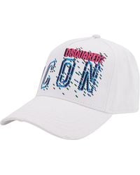 DSquared² - Icon Pixel Logo Baseball Cap Accessories Beanies & Hats - Lyst