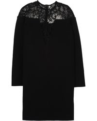 Givenchy - Lace Detail Knitted Dress - Lyst