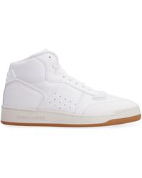 Saint Laurent - Sl/80 Leather High-top Sneakers - Lyst