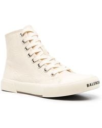 Balenciaga - Paris Logo High-Top Sneakers Shoes - Lyst