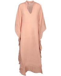120% Lino - Rosewood Linen Kaftan Dress - Lyst