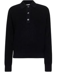 Studio Nicholson - Chesapeake Long Sleeved Polo Top - Lyst