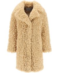 Stand Studio - 'camille' Faux Fur Cocoon Coat - Lyst