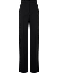 Max Mara - High-Waist Trousers Cotton Straight - Lyst