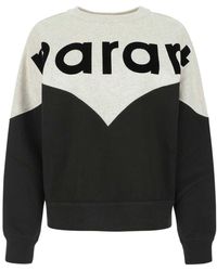 Isabel Marant - "houston" Bicolour Sweatshirt - Lyst