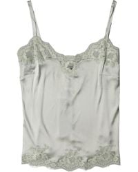 Dolce & Gabbana - Light Floral Lace Lingerie Top Underwear Cotton Elastane Nylon Silk - Lyst