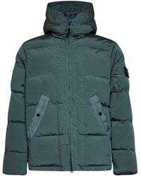 Stone Island - Ocean Nylon Metal Hooded Down Jacket - Lyst