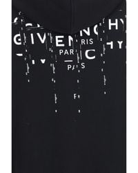 Givenchy - Hoodie Photographic Negative Fleece Cotton Sweatshirts - Lyst