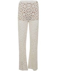 Twin Set - Flared Lace Trouser - Lyst