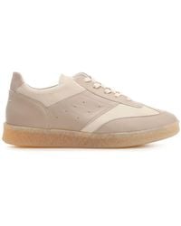 MM6 by Maison Martin Margiela - 6 Court Panelled Leather Sneakers - Lyst