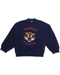 KENZO - Hoodie Cotton Hoods & Sweatshirts - Lyst
