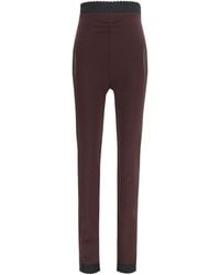 The Attico - Sheer Detail Leggings Viscose; Polyamide; Elastane - Lyst