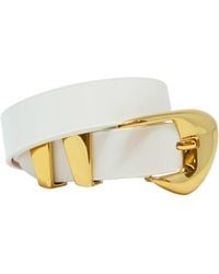 BY FAR - Patent Leather Moore Belt - Lyst