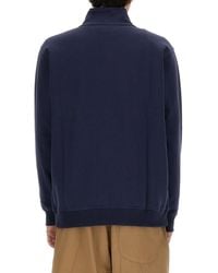 Umbro - Logo Sweatshirt With Front Zipper Cotton Sweatshirts - Lyst