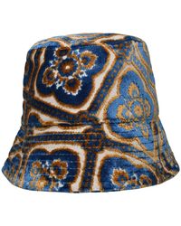 Etro - Multicolor Cotton Blend Hat - Lyst