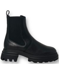 Hogan - Round Toe Chelsea Ankle Boots - Lyst