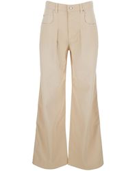 Isabel Marant - 'Rodayna' Jeans With Logo Patch On The Rear And Wide Leg - Lyst