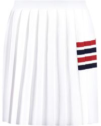 Thom Browne - Pleated Knitted Skirt Cotton - Lyst
