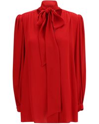 Valentino - Silk Georgette Blouse Shirt - Lyst