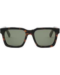 Celine - Cl40248I 3 Dots 52N Havana Sunglasses - Lyst