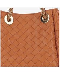 Bottega Veneta - Small Leather Parachute Bag Lambskin Shoulder - Lyst