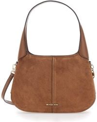 Michael Kors - 'Alice' Shoulder Bag With Removable Shoulder Strap And Logo Lettering On The Front - Lyst