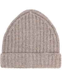 Maison Margiela - Wool And Cotton Blend Beanie Virgin Hat - Lyst