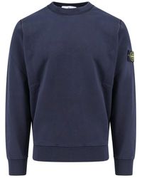 Stone Island - Compass Patch Crewneck Sweatshirt - Lyst