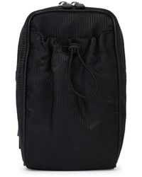 Burberry - Check-Jacquard Zipped Phone Bag - Lyst